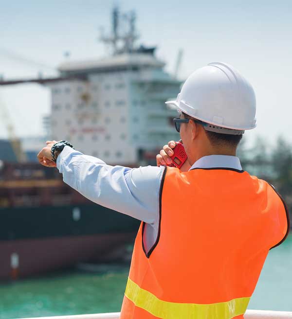 overseeing loading and unloading operations